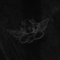 Peace Of Reign Black BF Velour Hoodie HOODIES