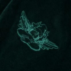 Peace Of Reign HOODIES Green BF Velour Hoodie