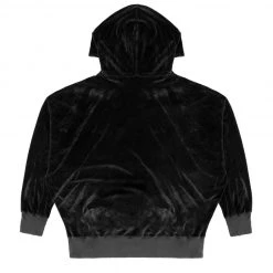 Peace Of Reign Black BF Velour Hoodie HOODIES