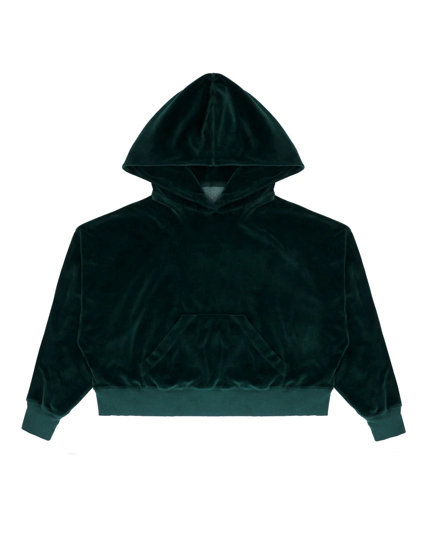Peace Of Reign Green Velour Cropped Hoodie 10 Peace Of Reign Green Velour Cropped Hoodie