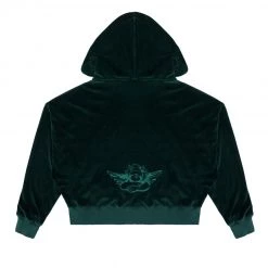 Peace Of Reign Green Velour Cropped Hoodie 21 Peace Of Reign Green Velour Cropped Hoodie