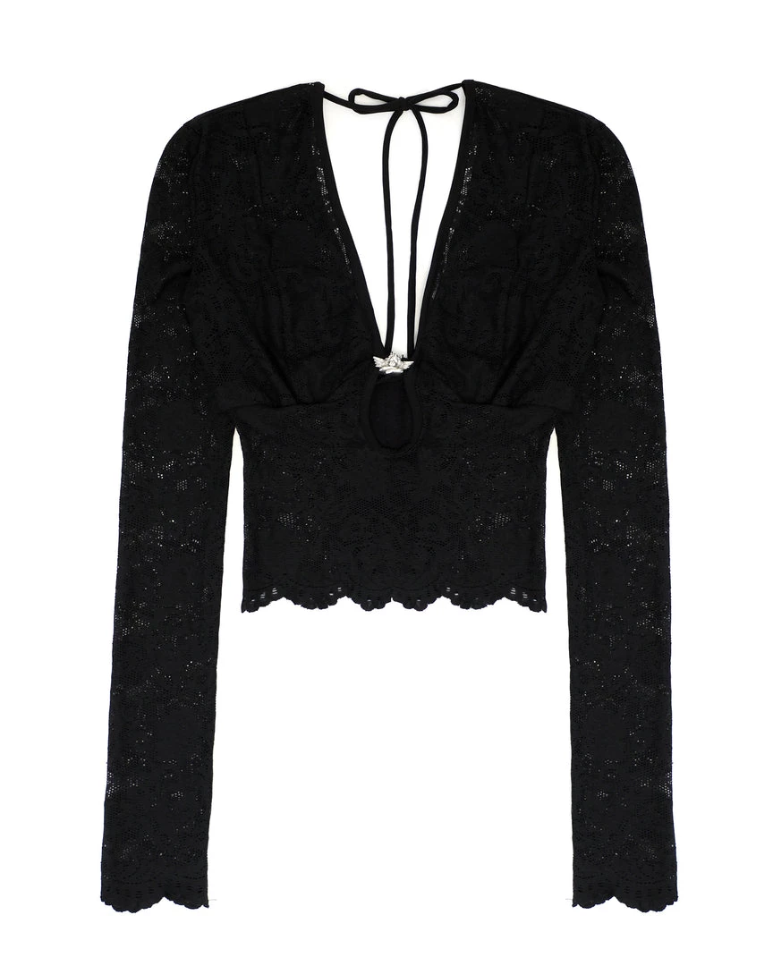 Peace Of Reign TOPS Take The Plunge Long Sleeve Top 10 Peace Of Reign TOPS Take The Plunge Long Sleeve Top