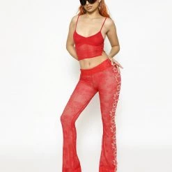 BOYS LIE X YUNG REAPER NEW ARRIVALS Forever Yung Cherry Pants