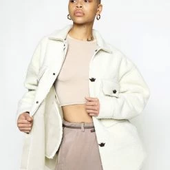 Ariel X Boys Lie OUTERWEAR Wrapped In Your Lies Sherpa Button Jacket