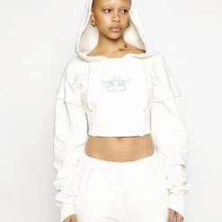 Ariel X Boys Lie I Like Your Shape Cropped Corset Hoodie