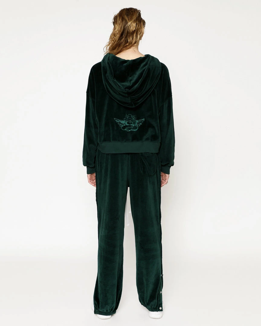 Peace Of Reign Green Velour Cropped Hoodie 9 Peace Of Reign Green Velour Cropped Hoodie