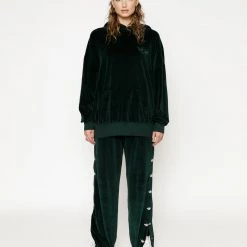 Peace Of Reign HOODIES Green BF Velour Hoodie