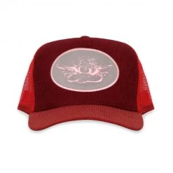Boys Lie Merlot Corduroy Trucker Hat