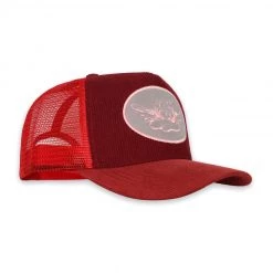Boys Lie Merlot Corduroy Trucker Hat