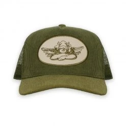 Boys Lie Olive Corduroy Trucker Hat